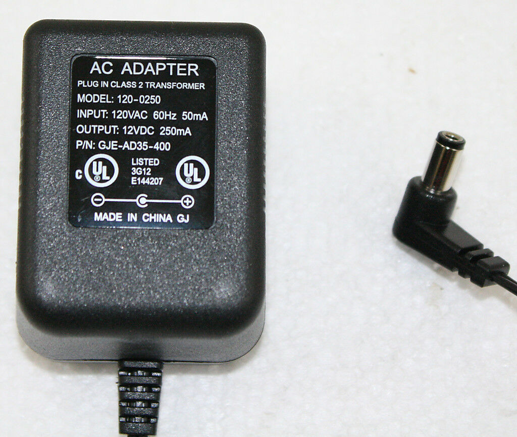 *Brand NEW*120-0250 GJE-AD35-400 Class 2 Transformer 12V 250mA Ac Adapter